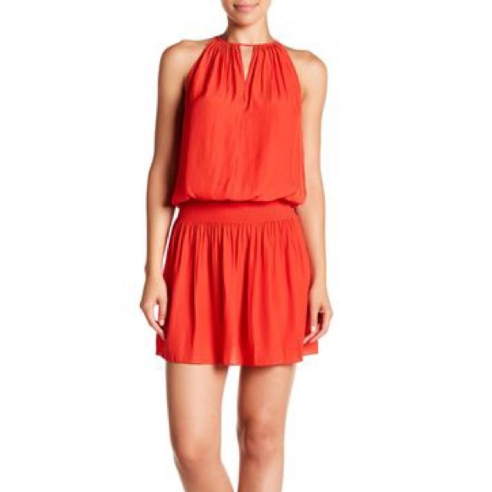 Ramy Brook Shelly Drop Waist Dress, Small, Red